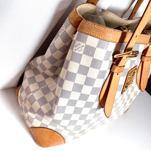 Louis Vuitton Damier Azur Hampstead MM Bag tote Large blue - Picture 11 of 17